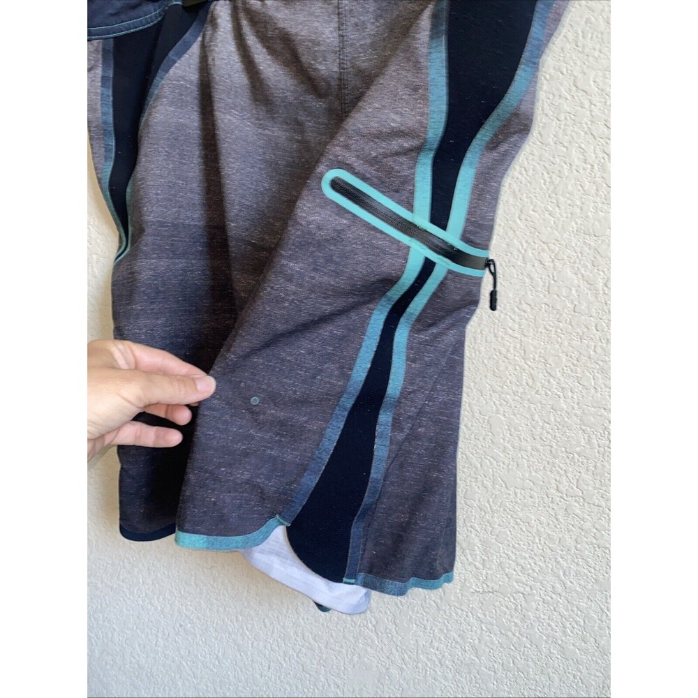 O Neill Board Swim Shorts Men 40 Super freak Surf Beach Stretch Zip Pocket Gray - Picture 9 of 10